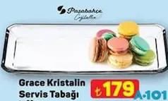 PAŞABAHÇE GRACE KRİSTALİN SERVİS TABAĞI 30 CM